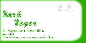 mark meyer business card